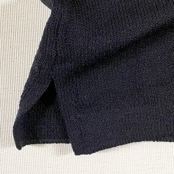 ST. JOHNS SCALLOPED EDGE KNIT TANK TOP BLACK, WOMEN SIZE S - Picture 7 of 11
